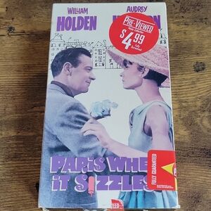 Paris When It Sizzles VHS Tape